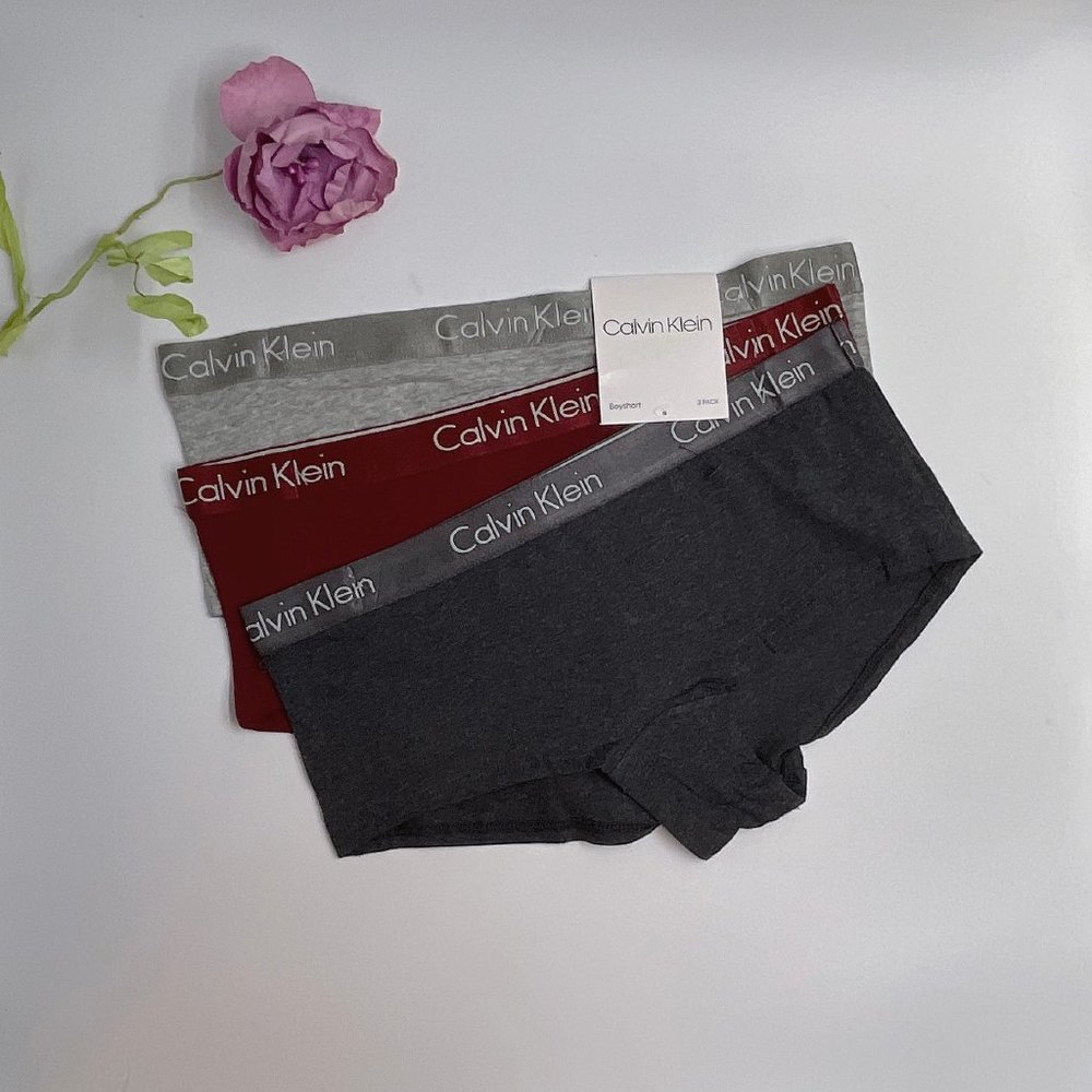 NEW Calvin Klein Stretch BoyShorts 3pc